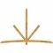 Ekena Millwork Alberta Rough Sawn Timber Gable Bracket, Western Red Cedar, 108"W x 72"H x 2"D x 4"F, 16/12 Pitch GBW108X72X0204ALB00RWR - alternate 1